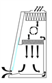 Схема циркуляции воздуха в ламинарном шкафу BA-safe 1,5